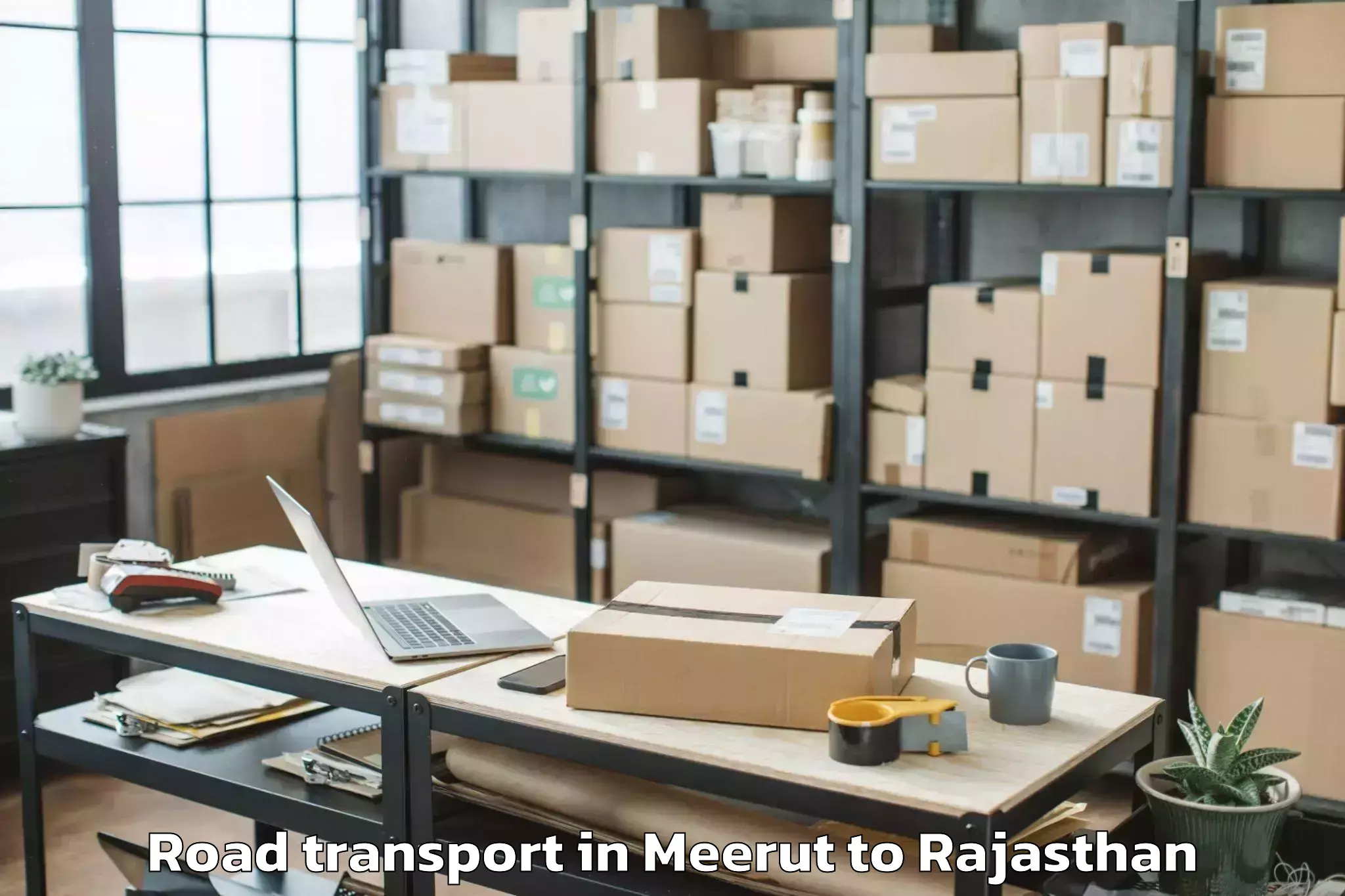 Top Meerut to Takhatgarh Road Transport Available